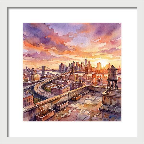 Rooftop Sunset Serenity