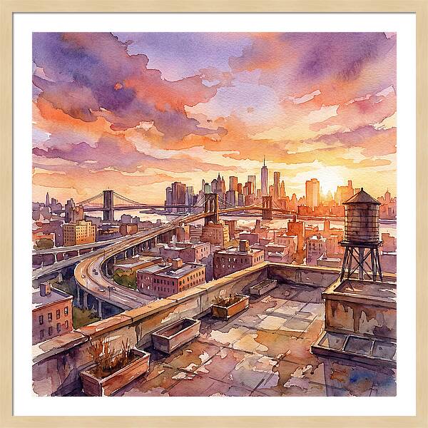 Rooftop Sunset Serenity