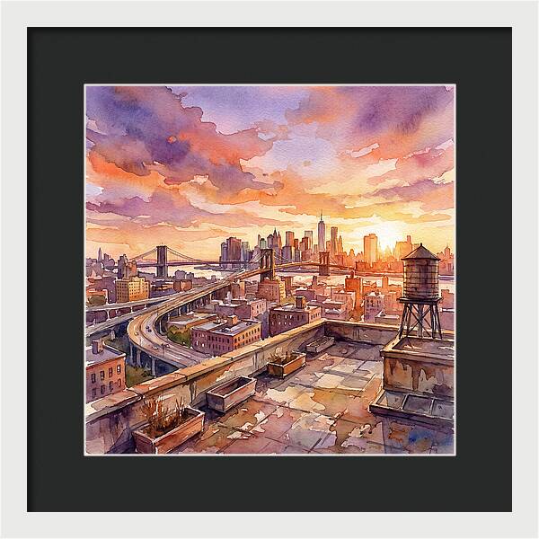 Rooftop Sunset Serenity