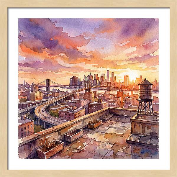 Rooftop Sunset Serenity