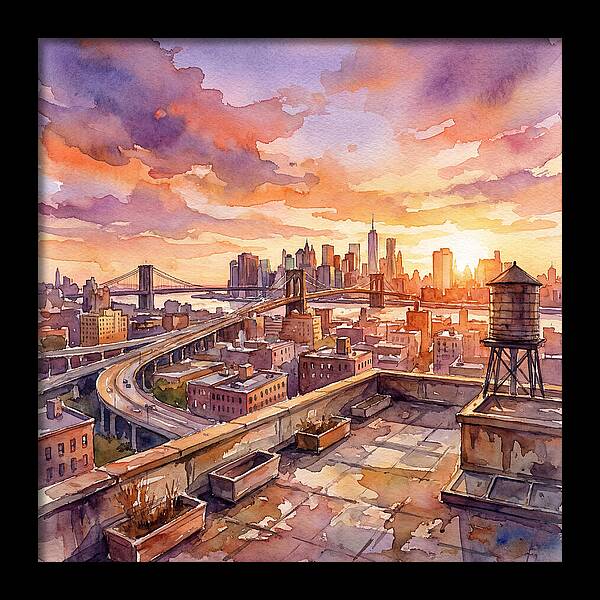 Rooftop Sunset Serenity