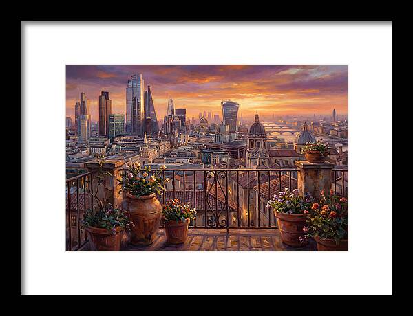 Rooftop View At Dusk