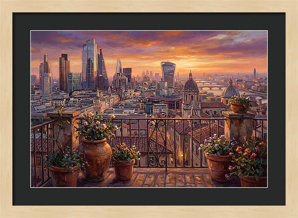 Rooftop View At Dusk