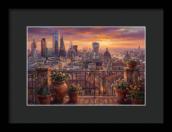 Rooftop View At Dusk