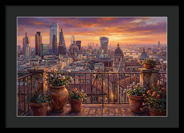 Rooftop View At Dusk