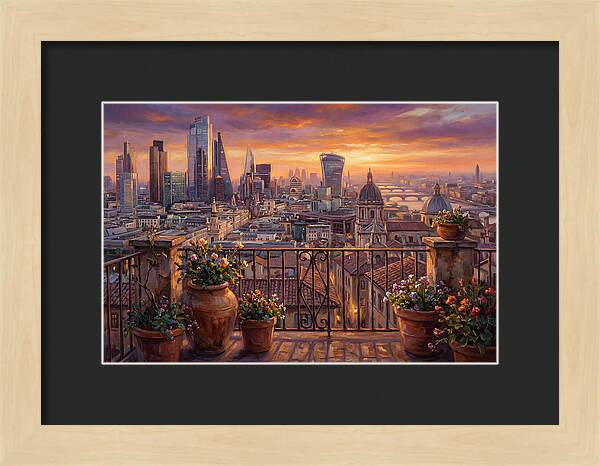 Rooftop View At Dusk