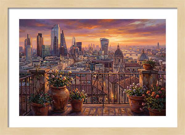 Rooftop View At Dusk