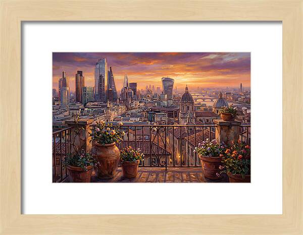 Rooftop View At Dusk