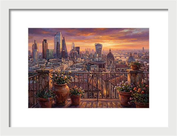 Rooftop View At Dusk