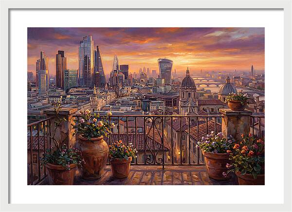 Rooftop View At Dusk