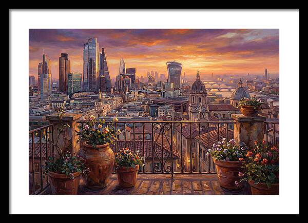 Rooftop View At Dusk