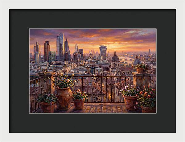 Rooftop View At Dusk