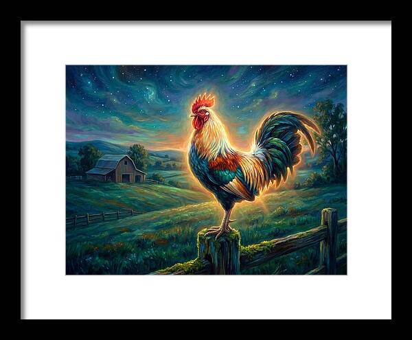Rooster At Dawn