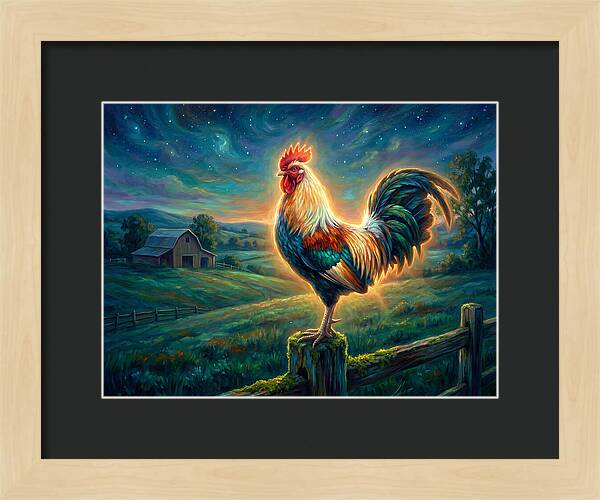 Rooster At Dawn