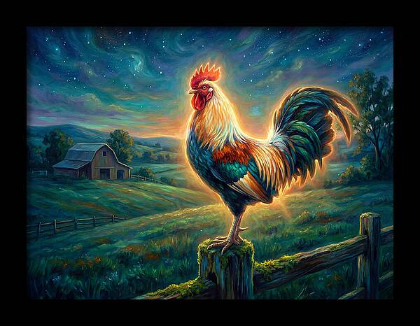 Rooster At Dawn