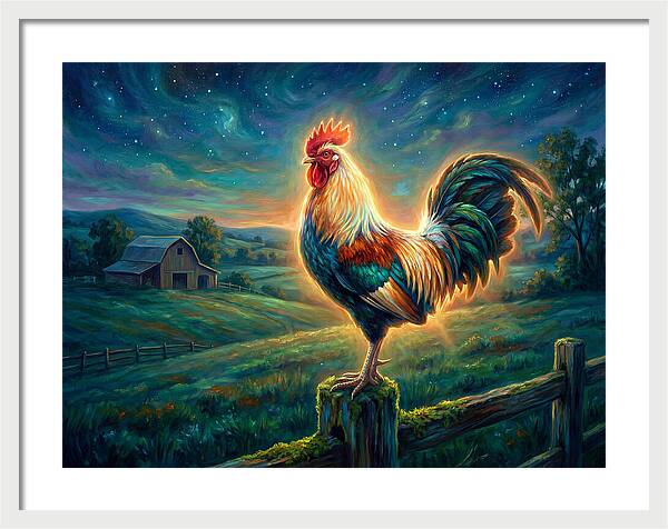 Rooster At Dawn