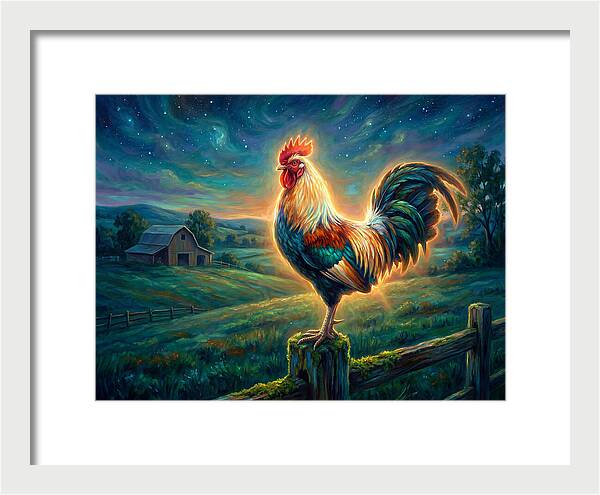 Rooster At Dawn