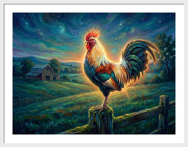 Rooster At Dawn
