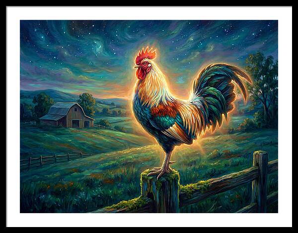 Rooster At Dawn
