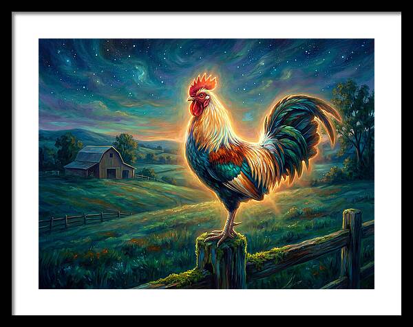 Rooster At Dawn