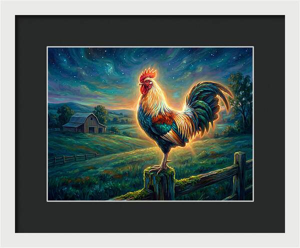 Rooster At Dawn