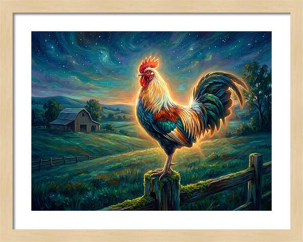 Rooster At Dawn