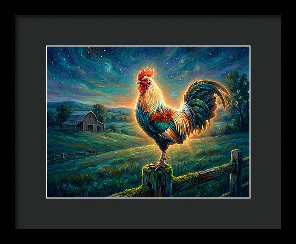 Rooster At Dawn