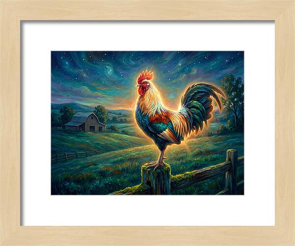 Rooster At Dawn