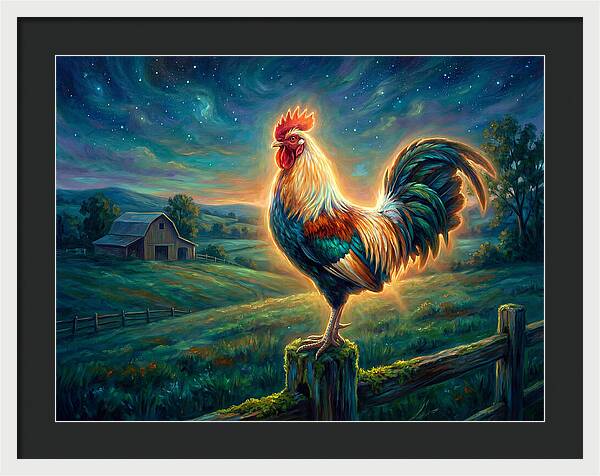 Rooster At Dawn