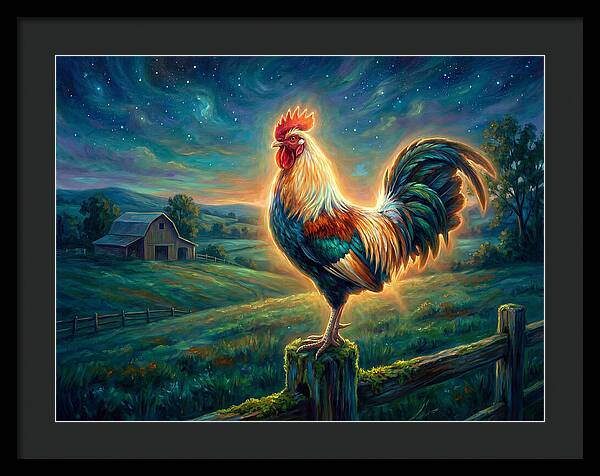 Rooster At Dawn