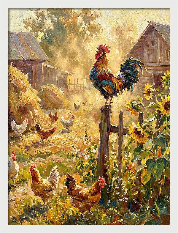 Rooster In The Morning Light