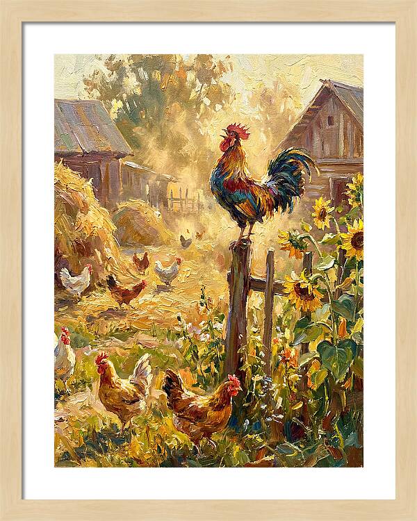 Rooster In The Morning Light