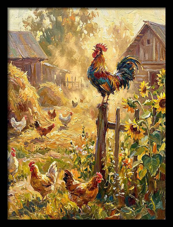 Rooster In The Morning Light