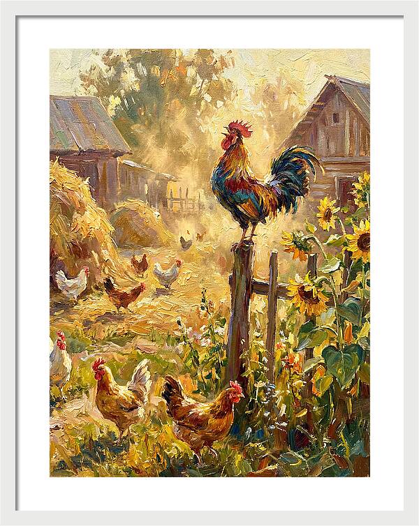 Rooster In The Morning Light