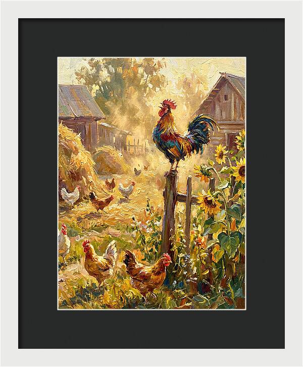 Rooster In The Morning Light