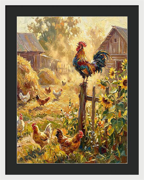 Rooster In The Morning Light