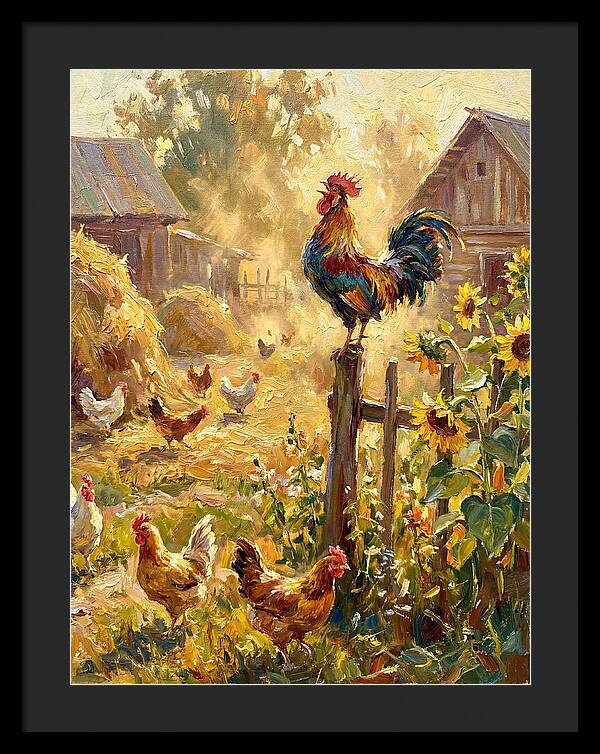 Rooster In The Morning Light