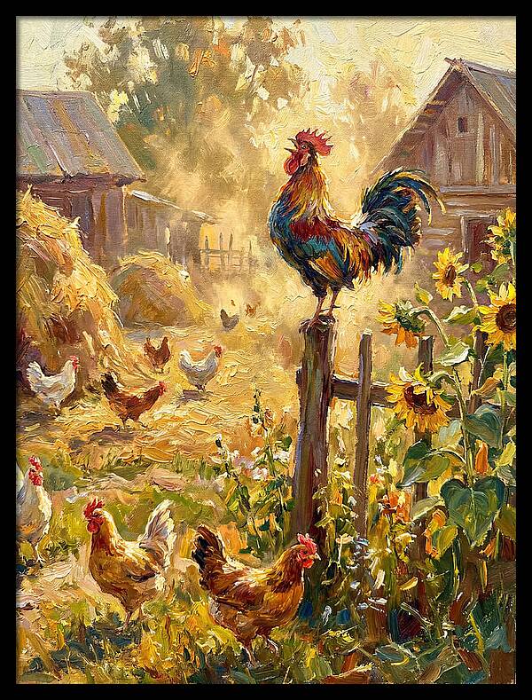 Rooster In The Morning Light