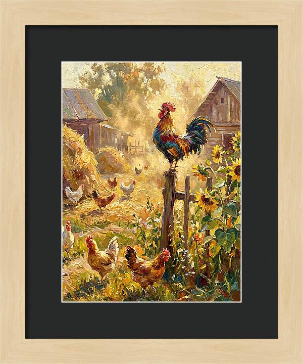 Rooster In The Morning Light