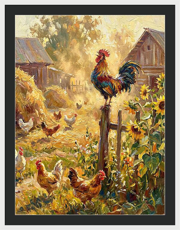 Rooster In The Morning Light