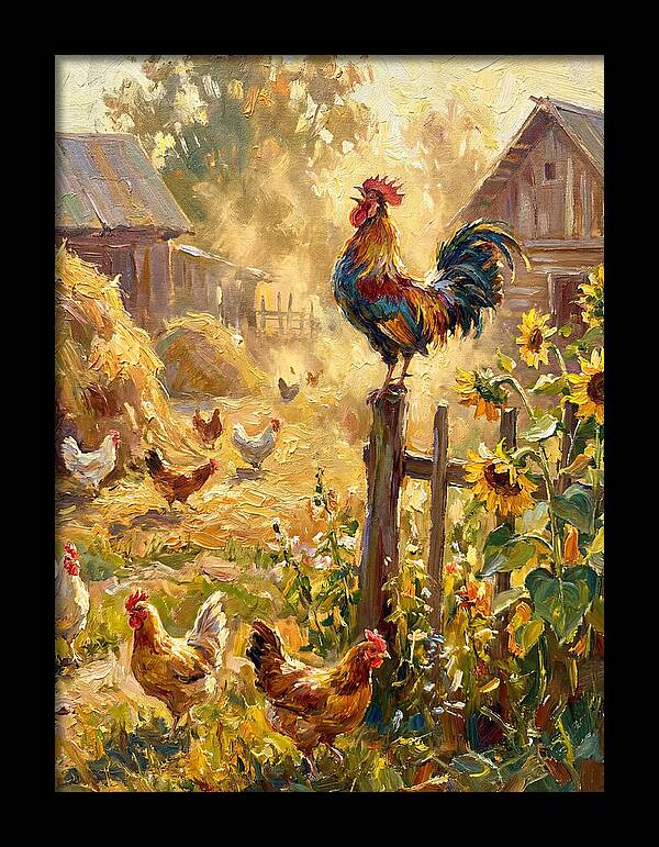 Rooster In The Morning Light