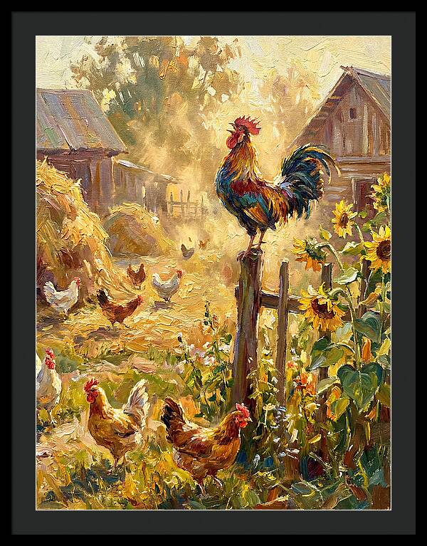 Rooster In The Morning Light