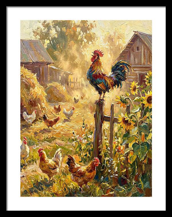 Rooster In The Morning Light