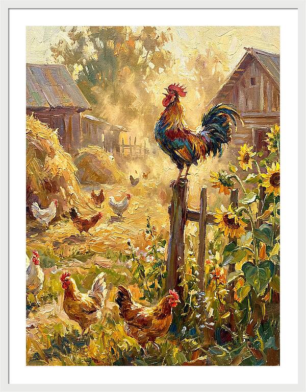 Rooster In The Morning Light