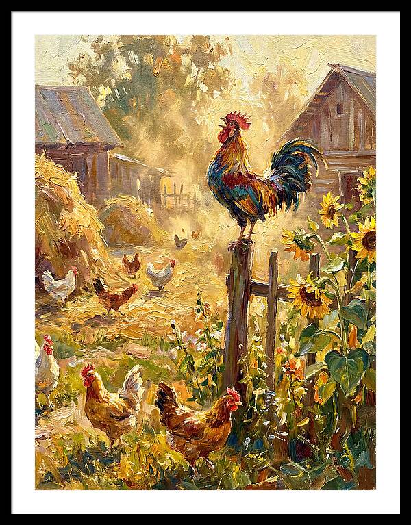 Rooster In The Morning Light