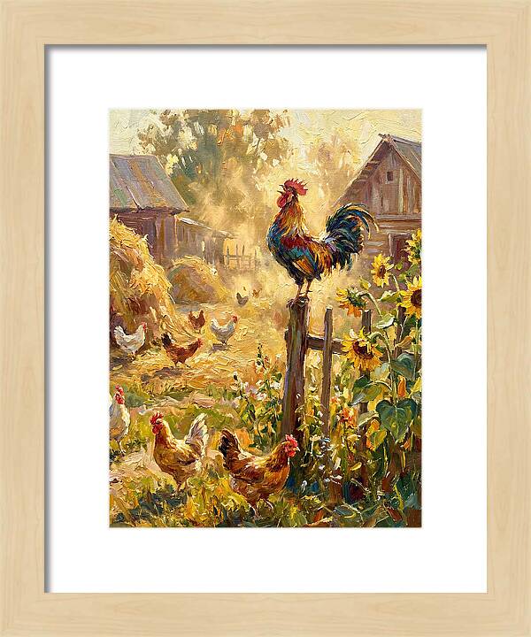 Rooster In The Morning Light