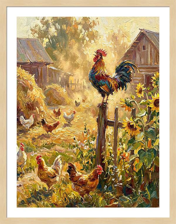 Rooster In The Morning Light