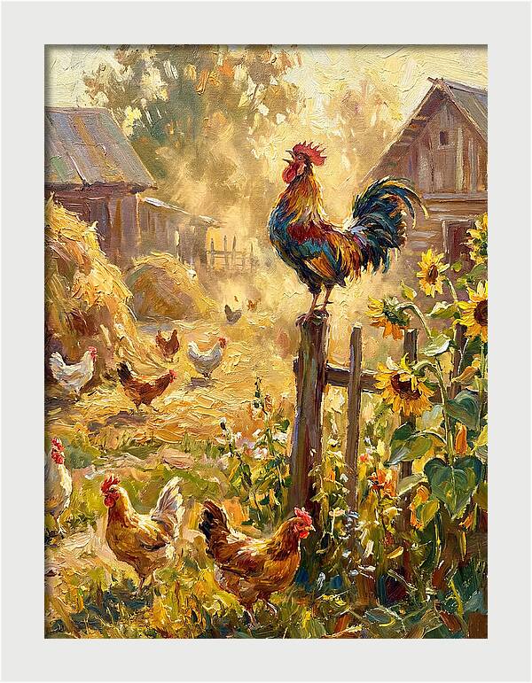 Rooster In The Morning Light