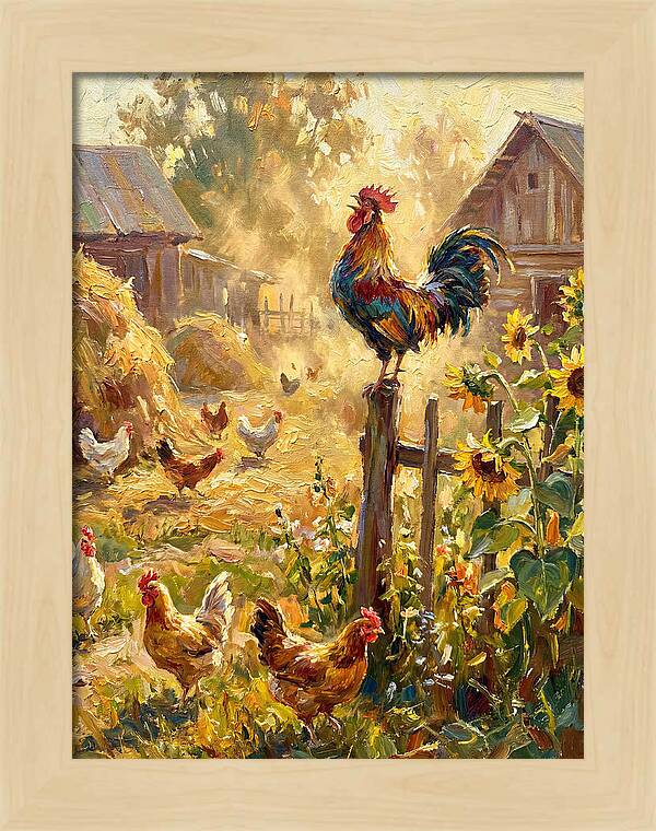 Rooster In The Morning Light