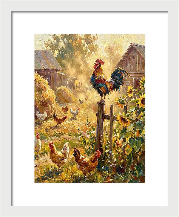 Rooster In The Morning Light